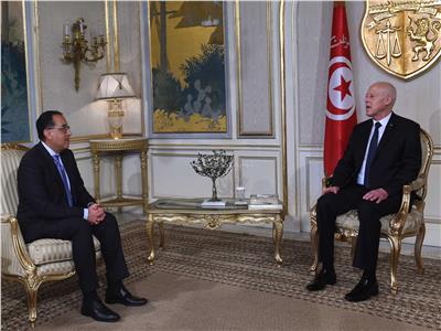 الرئيس التونسي يستقبل د. مصطفى مدبولي