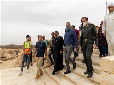 وزير السياحة والآثار يتفقد موقع أبو مينا الأثري 