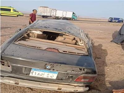 مصرع عقيد شرطة وزوجته في حادث تصادم 