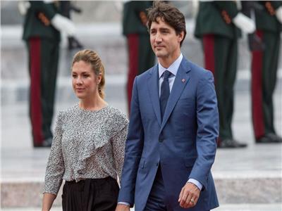 وزير الخارجية الكندي جاستين ترودو وزوجته صوفي 
