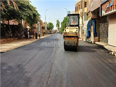 الإنتهاء من أعمال رصف شارع "أحمد حمادي" بمدنية ناصر بسوهاج