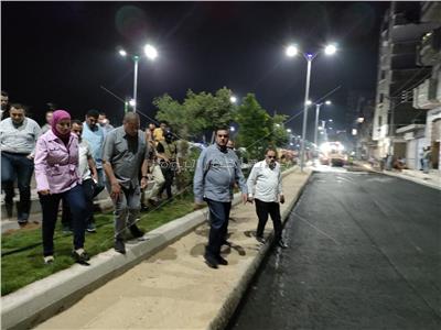 محافظ البحيرة يتابع أعمال التطوير ورصف حارة الخدمة بطريق زاوية غزال بدمنهور 