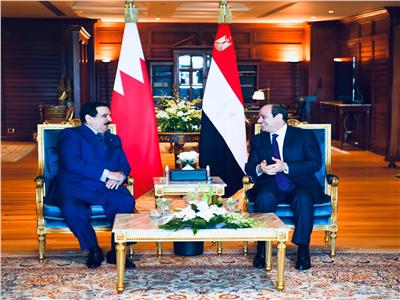 الرئيس السيسي وملك البحرين - حمد بن عيسى آل خليفة