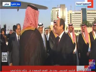 الرئيس عبد الفتاح السيسي وولى العهد السعودي 