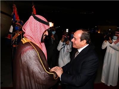 الرئيس السيسي وولي العهد السعودي الأمير محمد بن سلمان