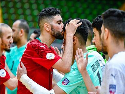 لاعبي مصر والمغرب في كأس العرب للصالات