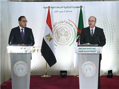 رئيس الوزراء الدكتور مصطفى مدبولي والوزير الأول الجزائري أيمن بن عبد الرحمان