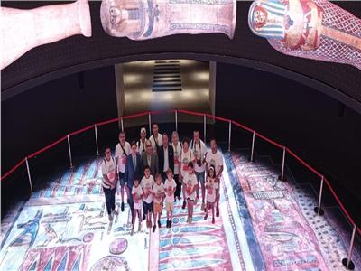 الأطفال في زيارة للمتحف القومي للحضارة المصرية بالفسطاط
