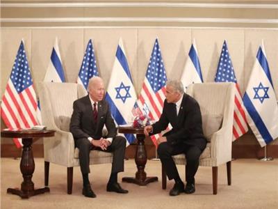 الرئيس الأمريكي جو بايدن ورئيس الوزراء الإسرائيلي يائير لبيد