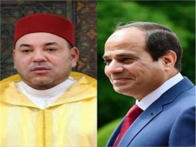 الرئيس عبد الفتاح السيسي والعاهل المغربي الملك محمد السادس