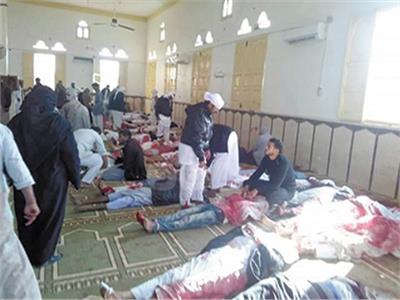 قتل المصليين فى مسجد الروضة بالعريش