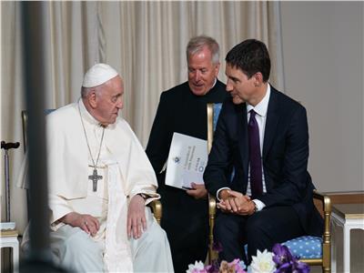 لقاء البابا فرانسيس مع رئيس وزراء كندا جاستين ترودو
