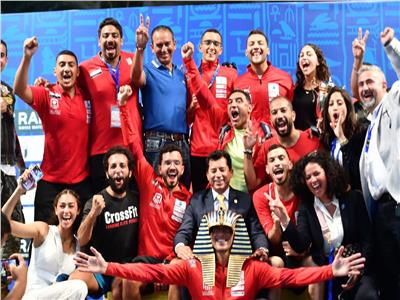 وزير الرياضة يحتفل بفضية محمد الجندي في بطولة العالم للخماسي الحديث 