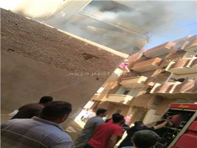 إخماد حريق محدود داخل مشغل بيت النعمه فى المنيا