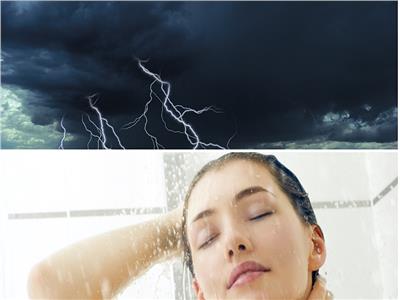 الاستحمام والعواصف الرعدية