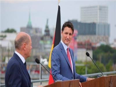 رئيس الوزراء الكندي والمستشار الألماني
