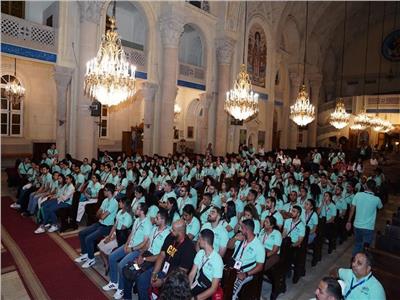شباب ملتقي لوجوس يزور الكنيسة المرقسية بالإسكندرية 