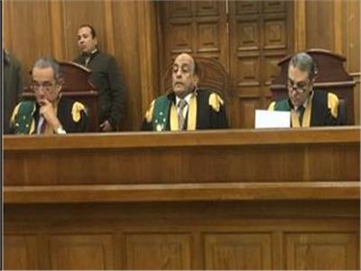 هيئة المحكمة برئاسة المستشار مجدي عبدالباري 