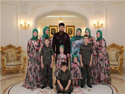 الرئيس الشيشاني رمضان قديروف وبعض أفراد عائلته