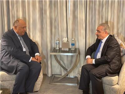وزير الخارجية يلتقي رئيس الوزراء الفلسطيني