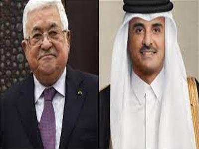 الرئيس الفلسطيني وأمير قطر