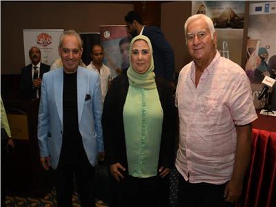 وزيرة التضامن الإجتماعي مع الأمير أباظة