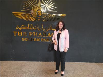 الدكتورة حياة قطاط القرمازي وزيرة الشئون الثقافية بالجمهورية التونسية خلال زيارتها لمتحف الحضارة