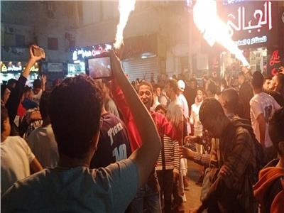 فرحة "القناوية" بفوز الأهلي على الزمالك في السوبر المصري