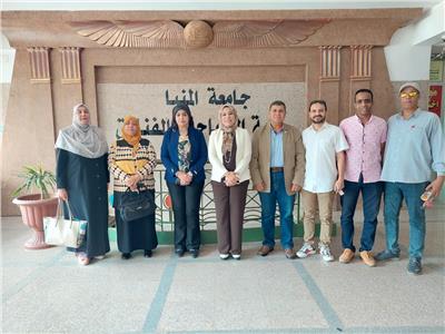 لجنة تقييم الأسبوع البيئي الثاني بجامعة المنيا 