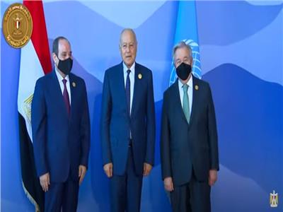 الرئيس السيسي وجوتيريش يستقبلان أمين عام جامعة الدول العربية قبل قمة المناخ
