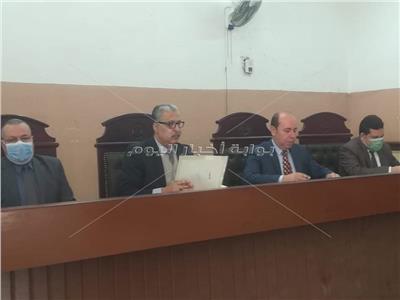 هيئة المحكمة برئاسة المستشار أحمد حسام النجار 