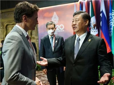الرئيس الصيني شي جين بينج ورئيس الوزراء الكندي جاستن ترودو