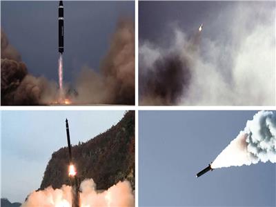 صور لعملية إطلاق صواريخ كورية شمالية مطلع نوفمبر