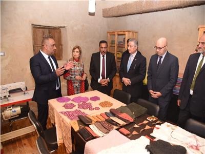 كواليس افتتاح مكتبة مصر العامة بسيوة على الطراز البيئي والسياحي 