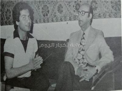 محمد ثروت مع الراحل محمد عبد الوهاب