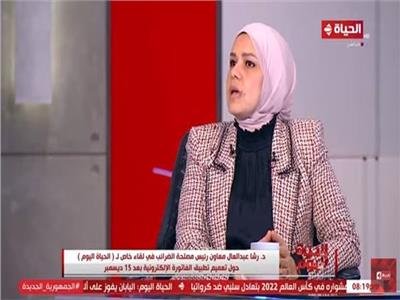 الدكتورة رشا عبد العال معاون رئيس مصلحة الضرائب