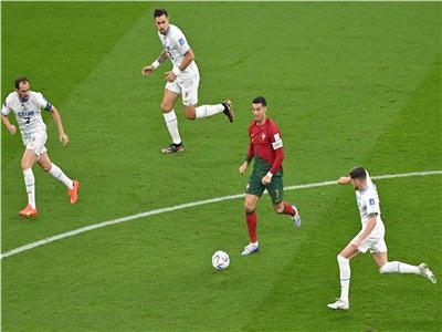 صورة من مباراة البرتغال والأوروجواي