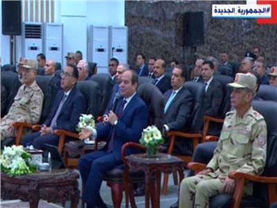 الرئيس عبدالفتاح السيسي خلال افتتاح محور التعمير بالإسكندرية