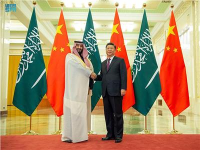 ولي العهد السعودي خلال لقاءه بالرئيس الصيني
