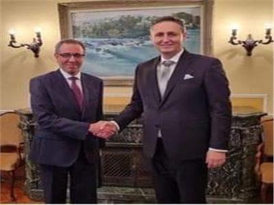 السفير المصرى في سراييفو مع عضو مجلس رئاسة البوسنة والهرسك