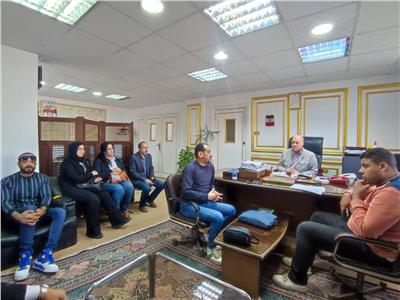 وحدة الشبكة الموحدة  بمحافظة البحيرة تتابع تنفيذ مشروع التحول الرقمى  بمركز أبو حمص 