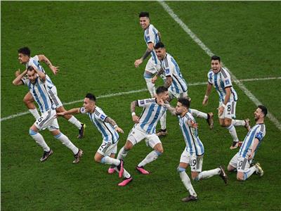 صورة من مباراة الأرجنتين وفرنسا