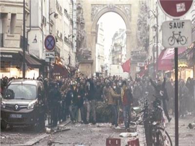 مظاهرة فى باريس بعد حادث إطلاق النار