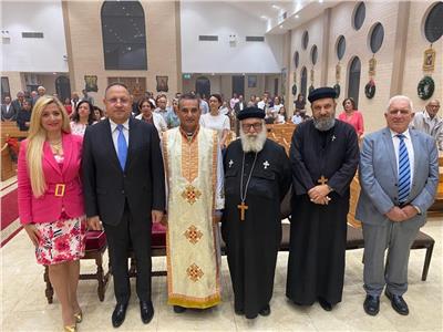 مشاركة القنصل المصري في سيدني في قداسي الكنيسة القبطية الكاثوليكية
