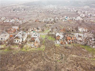 منازل مدمرة شرقى أوكرانيا جراء الحرب مع روسيا