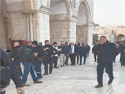اقتحام وزير الأمن القومى الإسرائيلي المسجد الأقصى وسط حراسة مشددة 