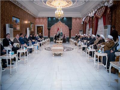 الأمين العام لمجلس حكماء المسلمين خلال لقاءه برئيس ديوان الوقف السني بجمهورية العراق