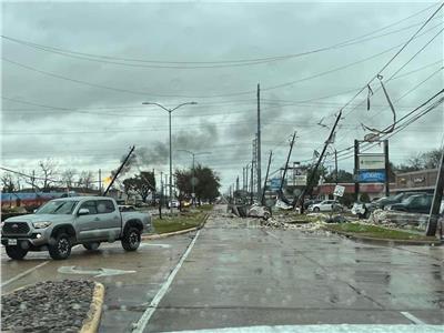 إعصار قوي بولاية تكساس الأمريكية