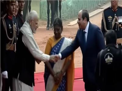 الرئيس عبدالفتاح السيسي خلال زيارته للهند