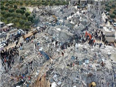 اثار الزلزال بتركيا